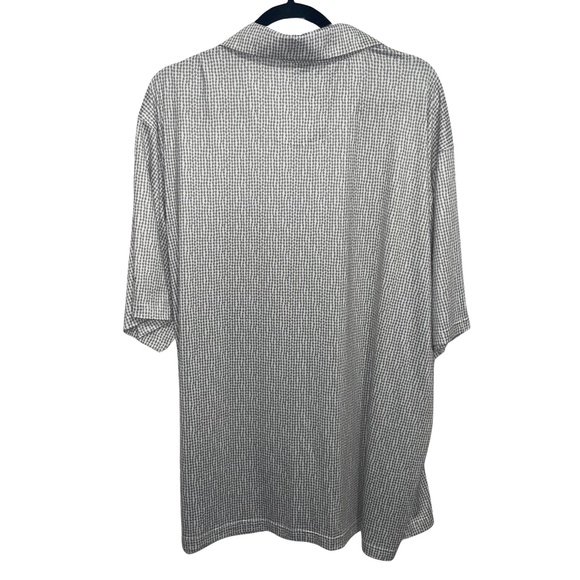 Reebok Speedwick Men's Polyester/ Spandex  Blend Taupe Gray/White Polo Sz 2XL - Picture 6 of 10